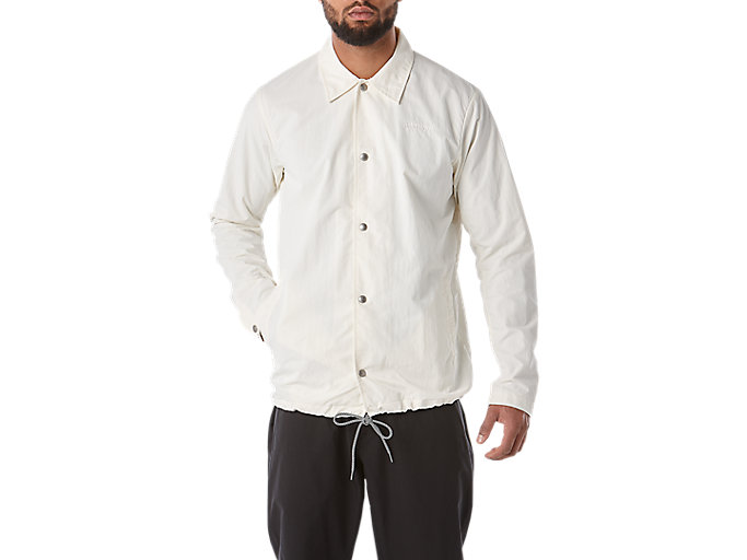 Image 1 of 6 of Men's Cream MEN'S ONE POINT COACH JACKET Men's Jackets & Outerwear