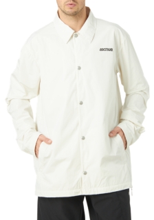 Big Logo Coach Jacket Cream アウトレット メンズ アウター Asics