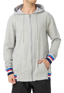 Asics mens full outlet zip hoodie