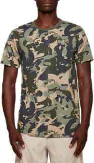 Camo All Over Print Tee, Lichen Green, T-Shirts & Tops