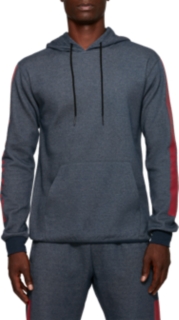 Download Download Mens Heather Pullover Hoodie Back View Of Hooded ...