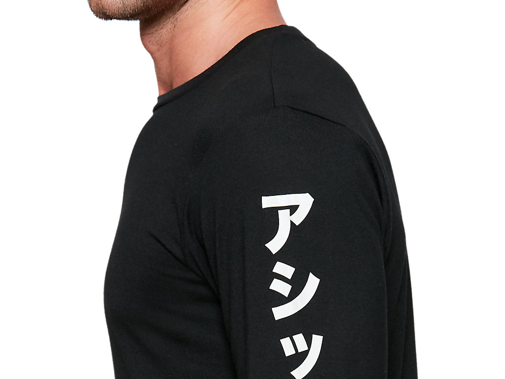 Long Shirts Sleeve ASICS Performance Black | | Long Katakana | Sleeve