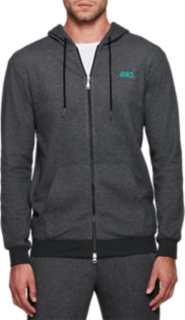 One Point Sweat Full Zip Hoodie | Performance Black | Hoodies ...