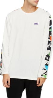 Men's JERSEY LONG SLEEVED TEE | Cream | Long Sleeved Tops | ASICS Australia