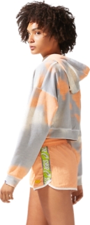 WOMEN'S FRENCH TERRY TIE DYE AOP HOODIE, Image 3 of 6