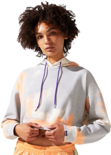 WOMEN'S FRENCH TERRY TIE DYE AOP HOODIE, Image 4 of 6