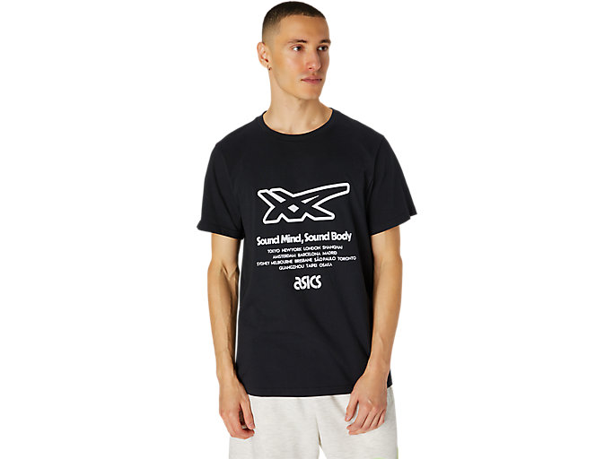 Alternative image view of ICONIC GRAPHIC SHORT SLEEVE TEE, Performance Black
