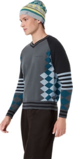 LARICOID KNIT JUMPER, Anchor Grey / Sky 3