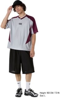 Image 6 of 8 of Unisex PIEDMONT GREY GAME SHIRT SHORT SLEEVE Unisex Short Sleeve Shirts