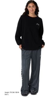 GRAPHIC LONG SLEEVE TEE, Black 3