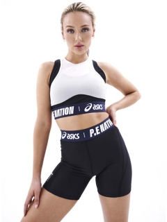 Women's P.E NATION X ASICS SANO SPORTS BRA, Black, Sports Bras​