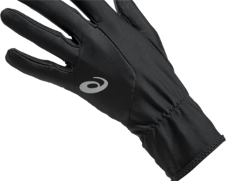 Men's WIND-BLOCK RUNNING GLOVES, Performance Black, Guanti