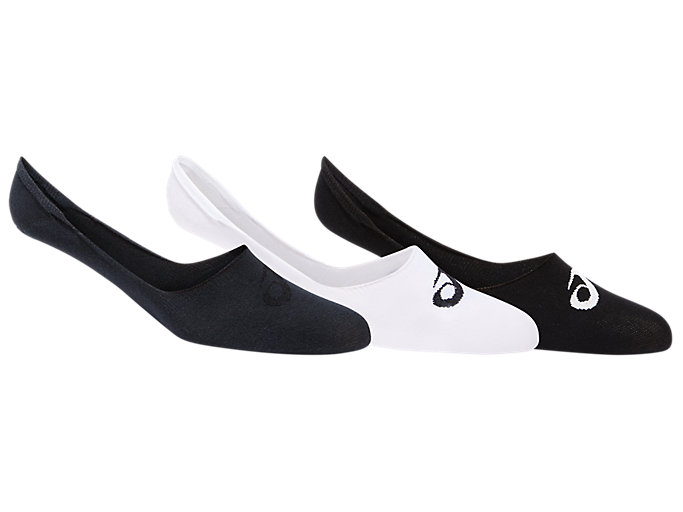 Image 1 of 1 of Unisex White/Black/Metropolis INVISIBLE 3PPK Men's Sports Socks