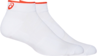 PROFIT ANKLE SOCK Unisex Brilliant White/Cherry Tomato Socks