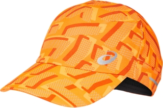 ランニンググラフィックキャップ ショッキングオレンジ メンズ 帽子 Asics