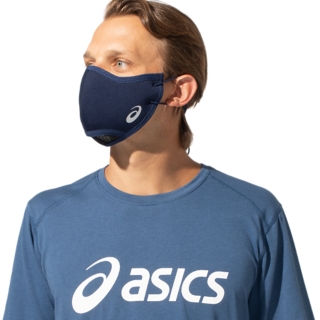 ASICS Runners Face Cover, Peacoat