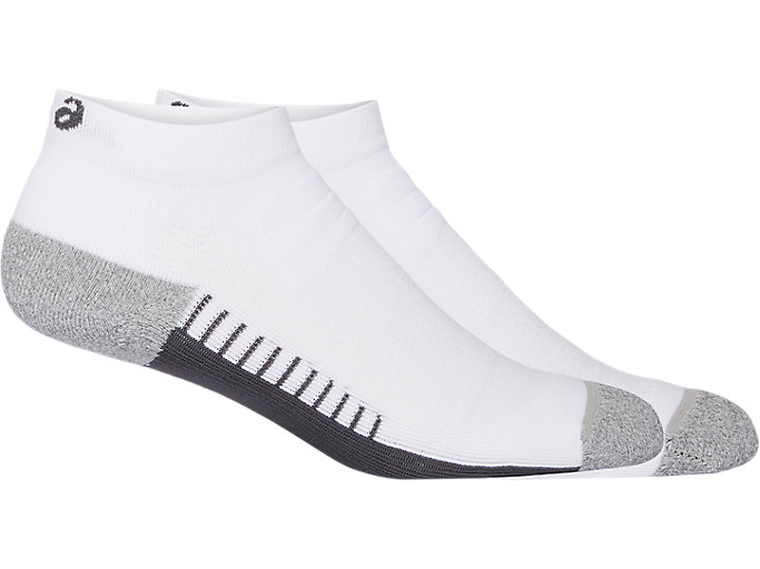 Image 1 of 3 of Unisex Brilliant White ROAD+ RUN QUARTER SOCK Men's Sports Socks