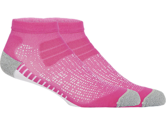 Image 1 of 6 of Unisex Pink Glo ROAD+ RUN QUARTER SOCK Unisex Socks