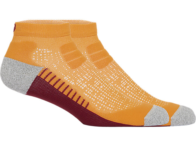 Image 1 of 6 of Unisex Bright Orange ROAD+ RUN QUARTER SOCK Unisex Socks