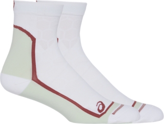 Unisex ROAD QUARTER SOCK Brilliant White Dried Rose Socks