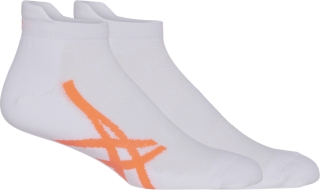 CUSHION SINGLE TAB Unisex BRILLIANT WHITE SUNRISE RED Unisex Socks ASICS Malaysia