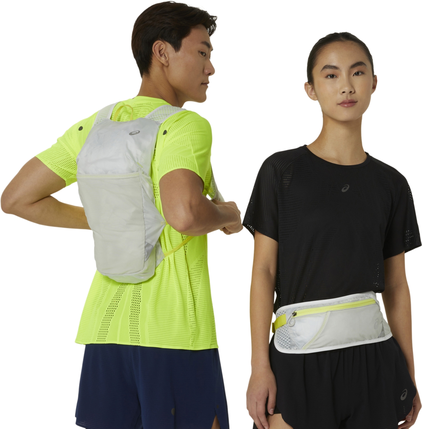 Рюкзак ASICS Unisex 8L, цвет: Серый / Жёлтый — фото 3