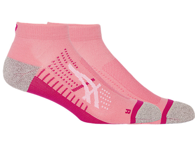Image 1 of 6 of Unisex Fruit Punch/Pink Rave ICON RUN QUARTER SOCK Calcetines para hombre