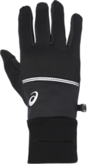 Men's WIND-BLOCK RUNNING GLOVES, Performance Black