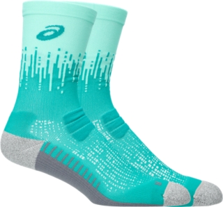 PERFORMANCE RUN SOCK CREW, Wave Teal/Illuminate Mint