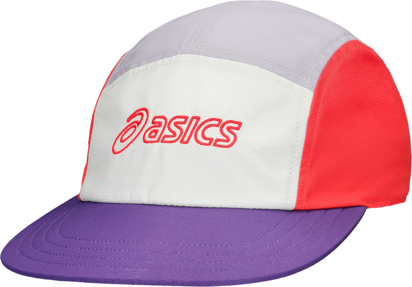 Мужская кепка ASICS 5 Panel, цвет: Красный / Фиолетовый — фото 1