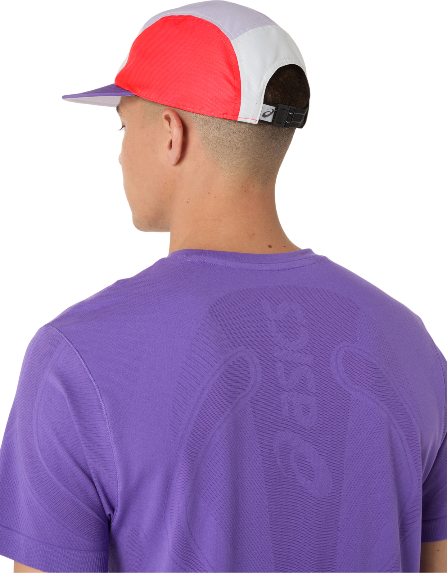 Мужская кепка ASICS 5 Panel, цвет: Красный / Фиолетовый — фото 5