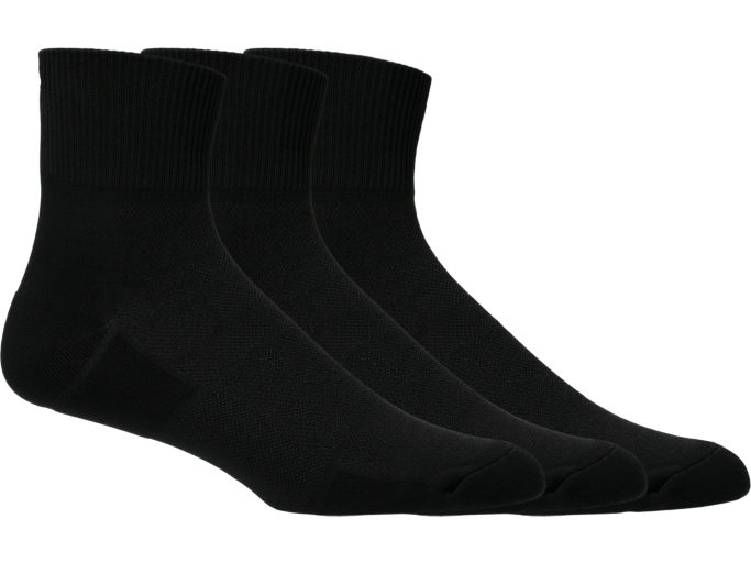 RUNNING QREW 3P | Unisex | PERFORMANCE BLACK | Unisex Socks