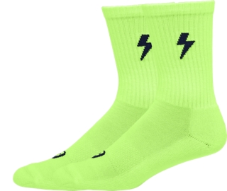 ASICS CREW SOCK, Illuminate Green/Blue Expanse