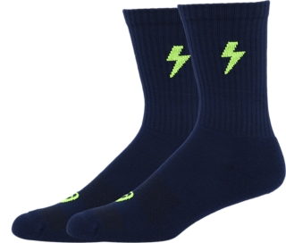 ASICS CREW SOCK, Blue Expanse/Illuminate Green