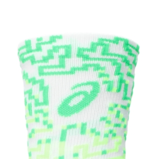 PERFORMANCE RUN CREW SOCK, Brilliant White/Illum. Green/Vital Green 3