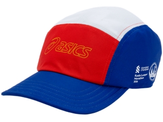 Alternative image view of KLSCM SOUVENIR 5PANEL CAP,  PRUSSIAN BLUE/CHERRY TOMATO