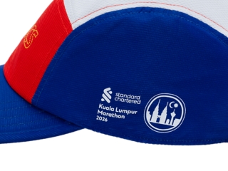 Image 6 of 7 of Unisex PRUSSIAN BLUE/CHERRY TOMATO KLSCM SOUVENIR 5PANEL CAP Unisex Caps And Headwear