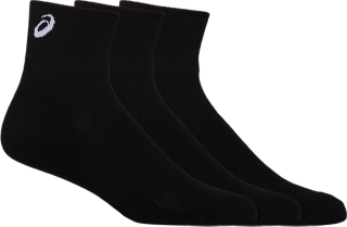 Unisex EASY QUARTER SOCK 3 PACK | Performance Black | Socks | ASICS ...