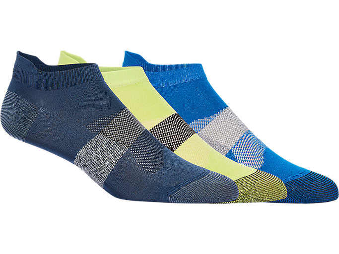 Image 1 of 5 of Unisex Lake Drive/French Blue/Lime Green 3PPK LYTE SOCK Men's Sports Socks
