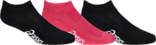 Unisex PACE LOW SOCK 3 PACK, Performance Black/Pink Cameo