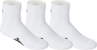 Unisex PACE QUARTER SOCKS 3 PACK | Brilliant White | Socks | ASICS ...