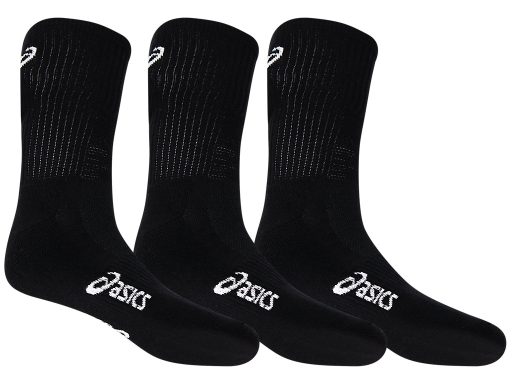 Unisex PACE CREW SOCKS 3 PACK | Performance Black | Socks | ASICS Australia | Socken