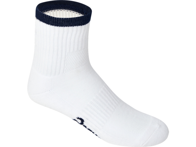 PACE QTR SOCK | Unisex | Brilliant White/Peacoat | Socks | ASICS Australia