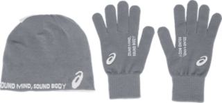 ASICS Unisex U Beanie Glove Set Training Accessories