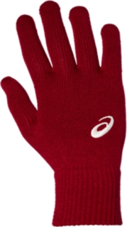 UNISEX UNISEX ASICS BEANIE GLOVE SET, Birch/Cranberry, Accessories