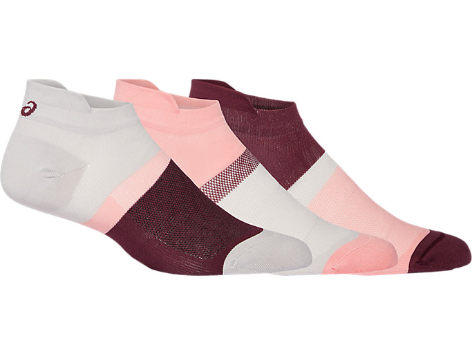Image 1 of 5 of Unisex Frosted Rose 3PPK COLOR BLOCK ANKLE SOCK Calcetines unisex