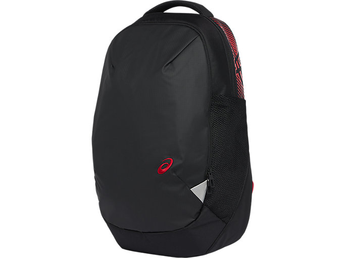 Image 1 of 8 of ユニセックス フォーマンスブラック×レッド 肩負担軽減バックパック４０ メンズ スポーツバッグ