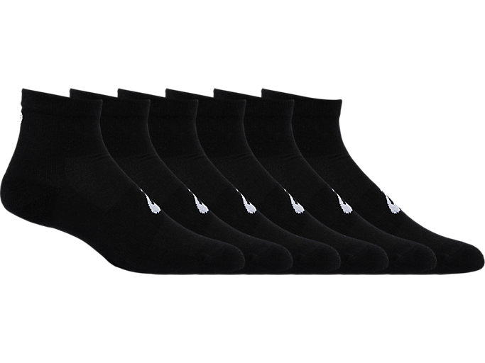 Image 1 of 5 of Unisex Performance Black 6PPK QUARTER SOCK Unisex sokken