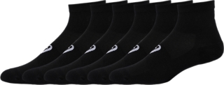 UNISEX 6PPK QUARTER SOCK, Performance Black, Unisex Socks