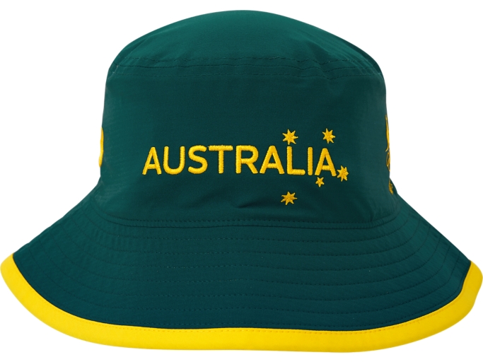 TEAM AUSTRALIA OLYMPIC REPLICA BUCKET HAT Unisex Au Green Unisex Training Accessories ASICS Australia